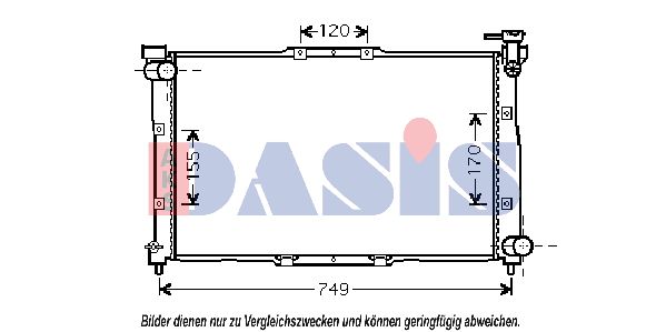 AKS DASIS Radiators, Motora dzesēšanas sistēma 510015N